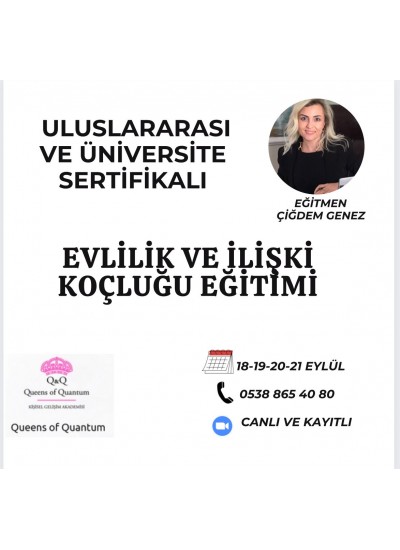 ÇİĞDEM GENEZ EVLİLİK ve İLİŞKİ KOÇLUĞU EĞİTİMİ