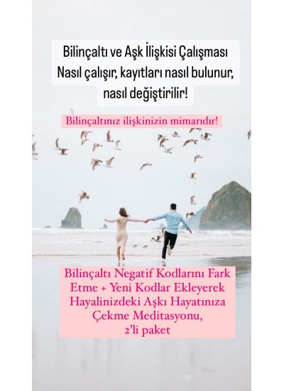 AYŞEN BOZKUŞ BİLİNÇALTI AŞK ve İLİŞKİ MEDİTASYONU 2'Lİ PAKET