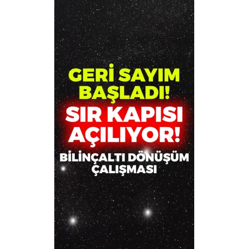 AN'DA BİLİNÇALTINI DÖNÜŞTÜR...