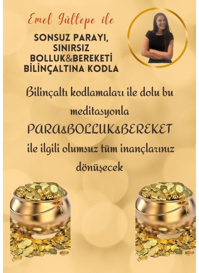 EMEL GÜLTEPE İLE 3 MEDİTASYON BİRLİKTE...