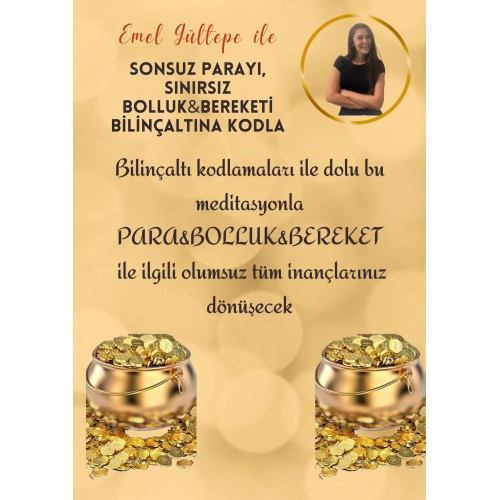 EMEL GÜLTEPE İLE 3 MEDİTASYON BİRLİKTE...