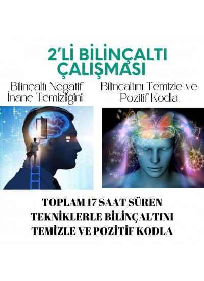 2'Lİ BİLİNÇALTI ÇALIŞMALARI %50 İNDİRİMLİ