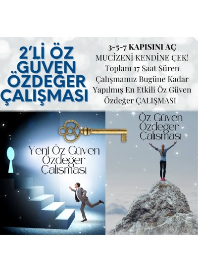 ÖZ GÜVEN ÖZDEĞER 2'Lİ PAKET ÇALIŞMA %50 İNDİRİMLİ