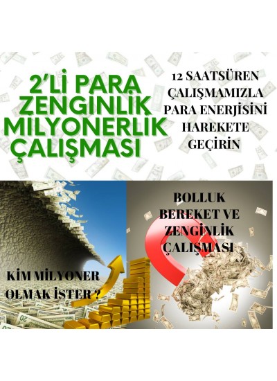 PARA VE BOLLUK BEREKET ÇALIŞMASI 2'Lİ PAKET %50 İNDİRİMLİ