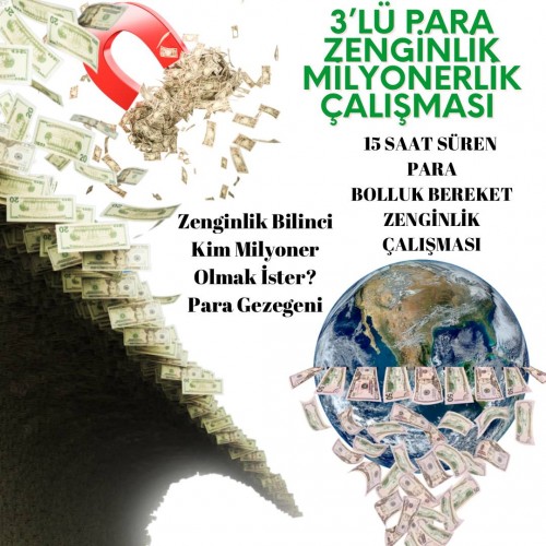 3'LÜ ZENGİNLİK BİLİNCİ,MİLYONER VE PARA GEZEGENİ ÇALIŞMALARI 