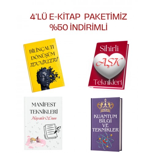 4 E-KİTAP BİRLİKTE KAMPANYASI (FİZİKİ KİTAP DEĞİLDİR)