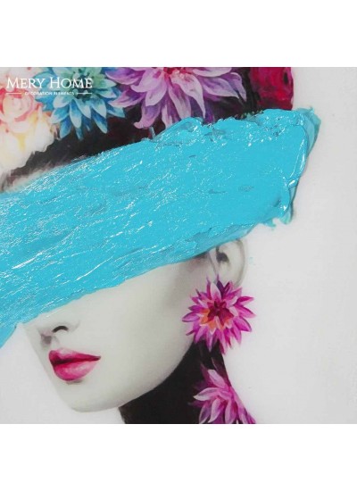 KIMONO BLUE KADIN KARE TABLO