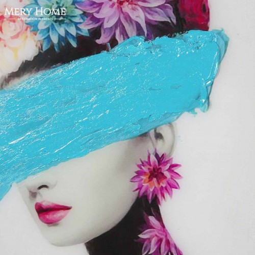 KIMONO BLUE KADIN KARE TABLO