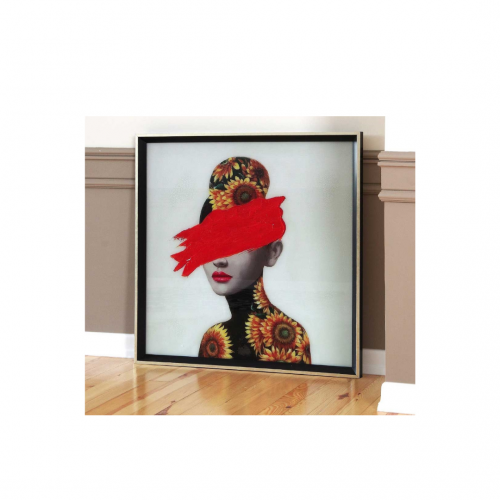 KIMONO RED KADIN KARE TABLO