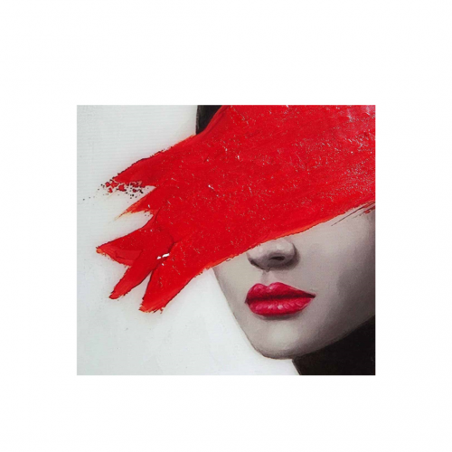 KIMONO RED KADIN KARE TABLO