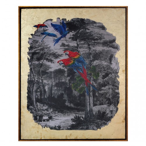 JUNGLE TEMALI YAĞLIBOYA DOKULU TABLO