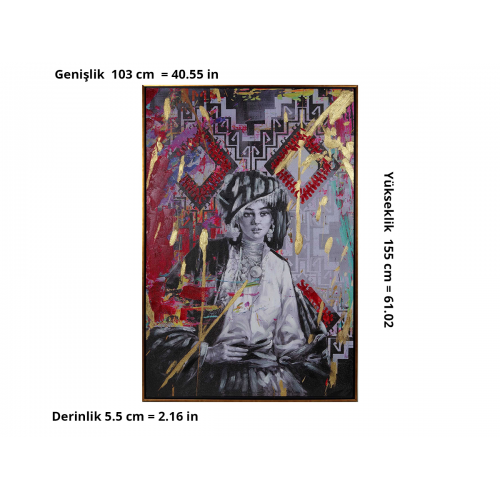 DIAMOND YAĞLIBOYA DOKULU TABLO